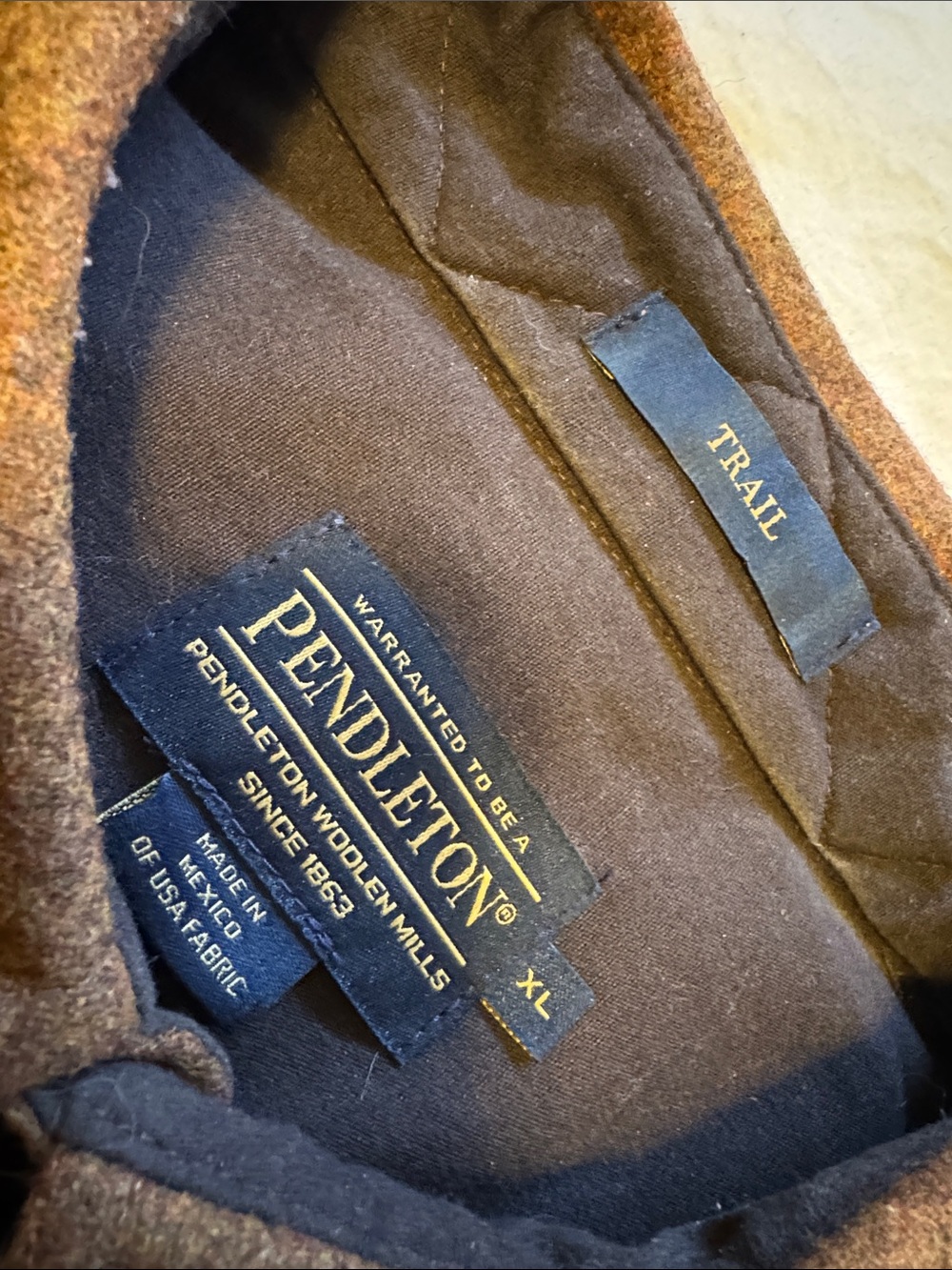 Pendleton Brown Wool Button Up